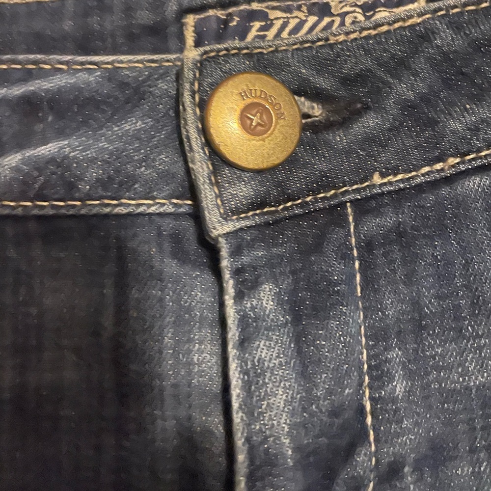 Hudson Jeans Dark Blue Women's Jean Shorts - Picture 6 of 6